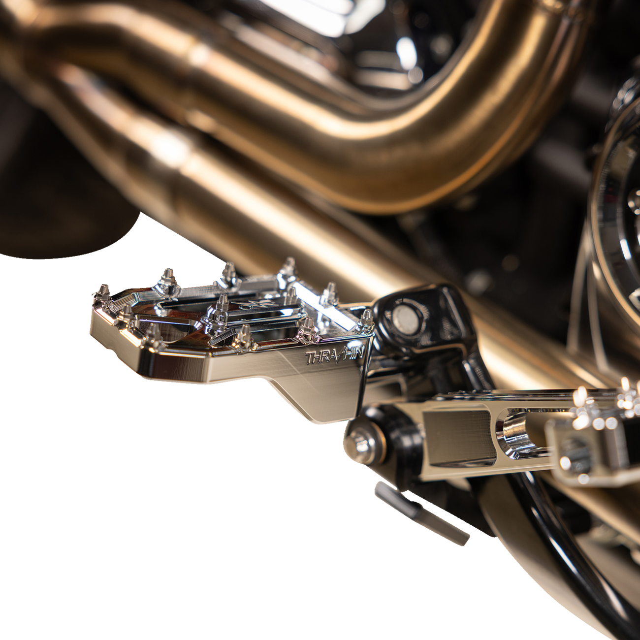 THRASHIN SUPPLY CO. Aggressor Foot Pegs - Rear / Chrome / HD '72-'25 1620-2772