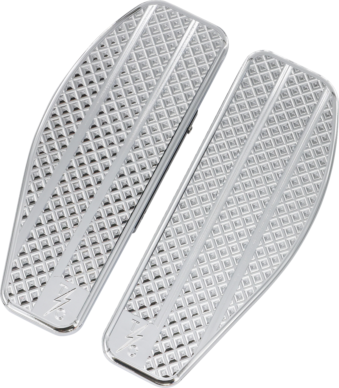 THRASHIN SUPPLY CO. Mini Floorboards - Passenger / Chrome 1621-1180