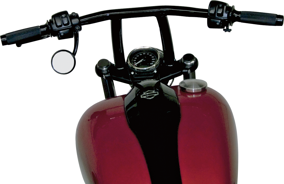 TODD'S CYCLE 1-1/4" Blackline Club Handlebar - 9" / Black 0601-1881