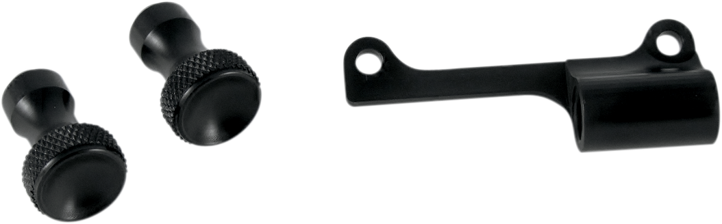 TODD'S CYCLE Mikuni Enrichener Cable Relocation Bracket Kit with Knobs