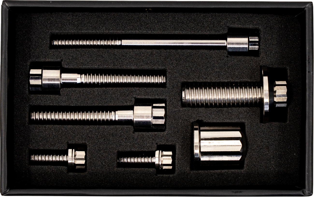 TRASK Bitchin' Bolts Coil & Horn - Bitchin' Bolts Hardware Kit / Titanium / M8 / Coil and Horn 2401-1806