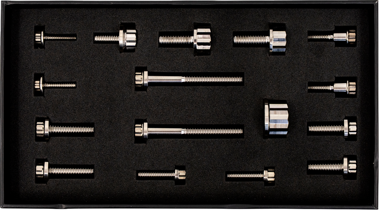 TRASK Bitchin' Bolts Peg Mount - Bitchin' Bolts Hardware Kit / Titanium / M8 / Peg Mount 2401-1802