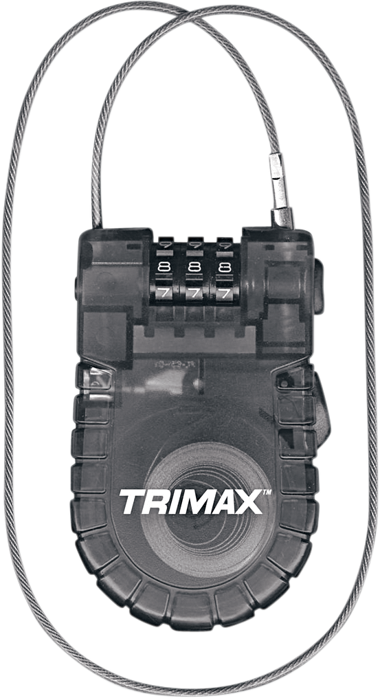 TRIMAX Retractable Cable Combination Lock - Cable Combination Lock / Retractable 4010-0050
