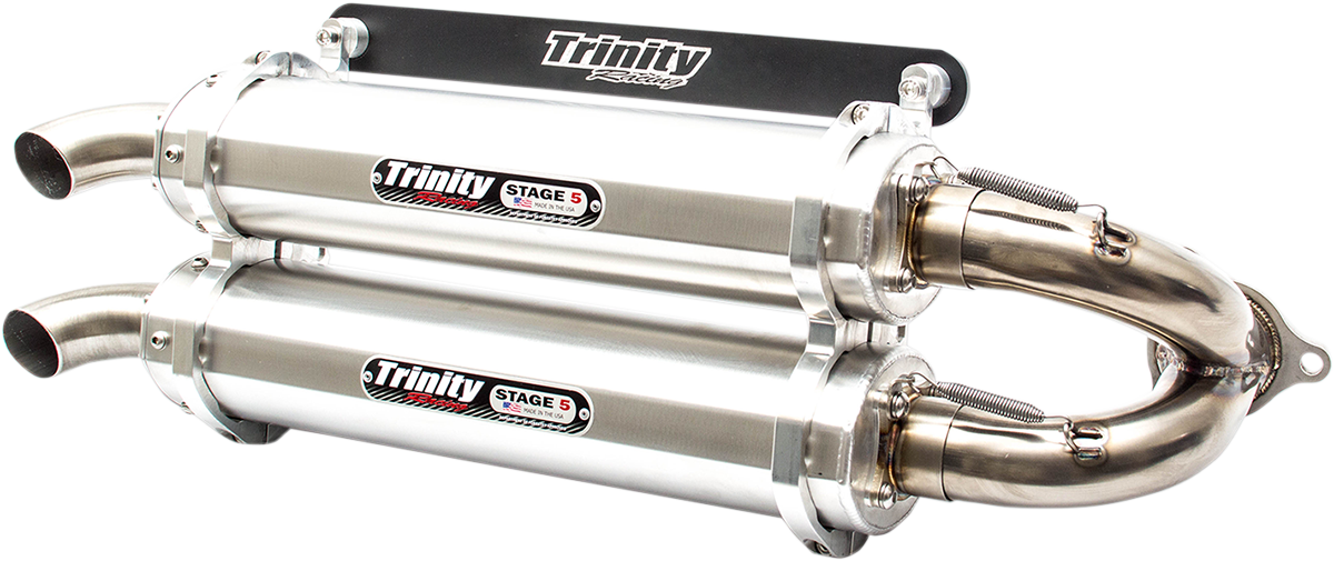 TRINITY RACING Stage 5 Slip-On Dual Muffler