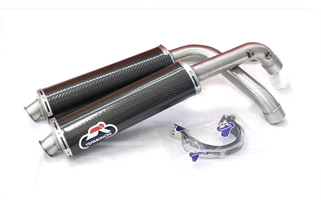Termignoni Carbon Fiber Slip-ons (45mm dia) for Ducati 998 / 996 / 916 / 748 - (Formally Ducati Performance 96103402B)