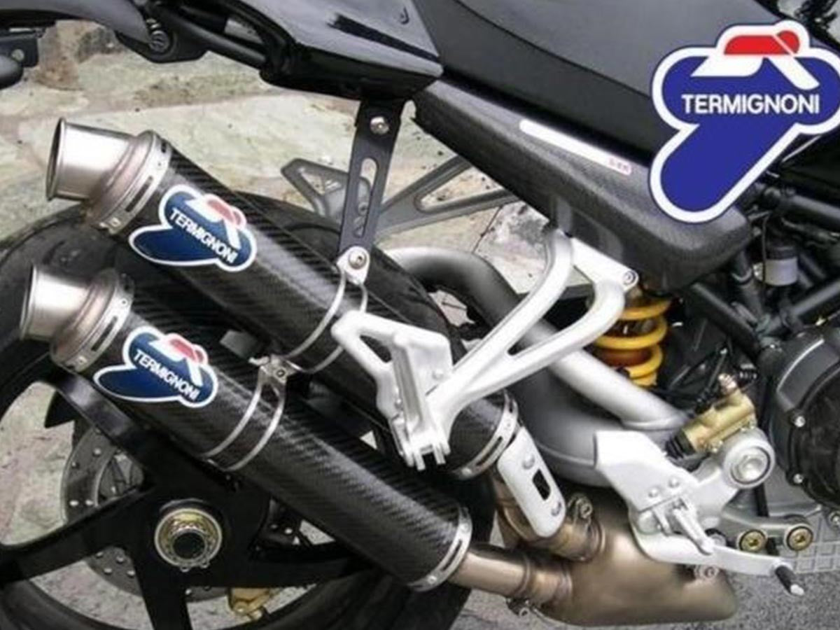Termignoni Dual Carbon Fiber Slip-on Exhaust for Ducati Monster S2R / S4R / S4RS / S4RT (Formally Ducati Performance 996025704B, 96103402B)