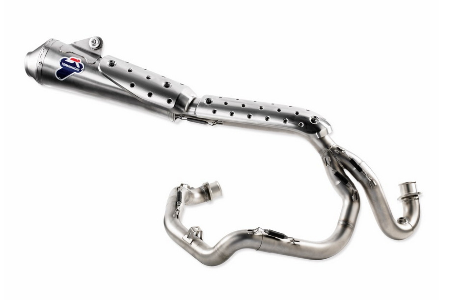 Termignoni Full High Mount Exhaust for Ducati Scrambler 400 / 800 (15-22) - (Formally Ducati Performance 96480691A, 96480692B, 96480693B)