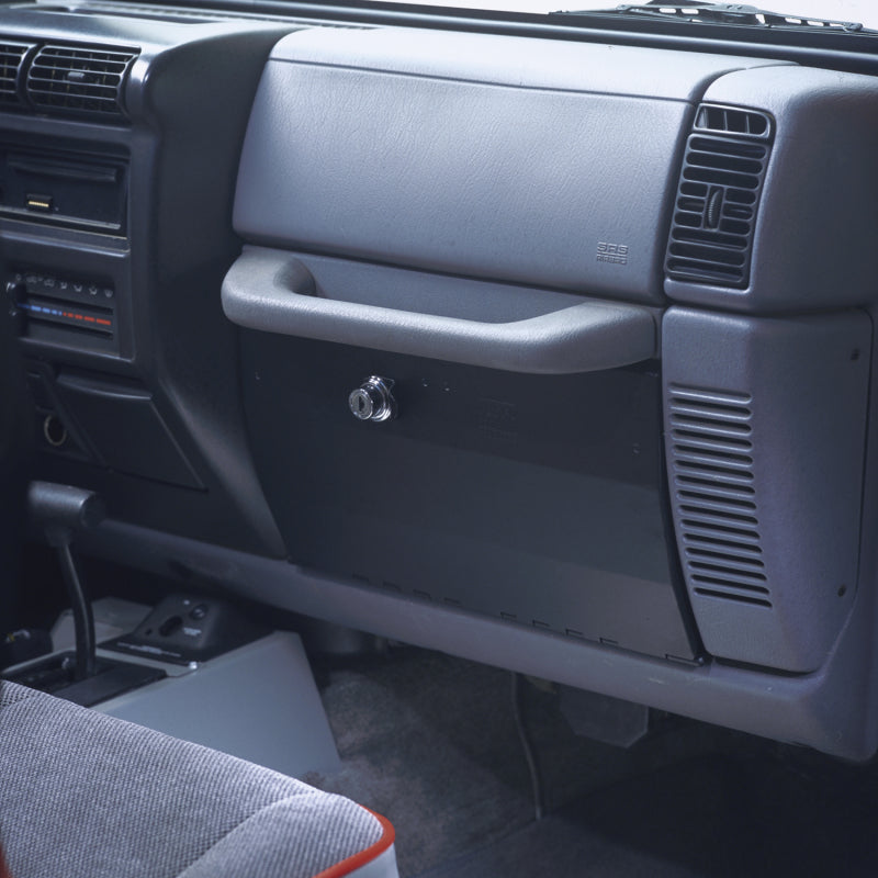 Tuffy Products Tuffy Jeep Wrangler Tj/Lj Black Glove Box W/ Keyed Lock - 049-01