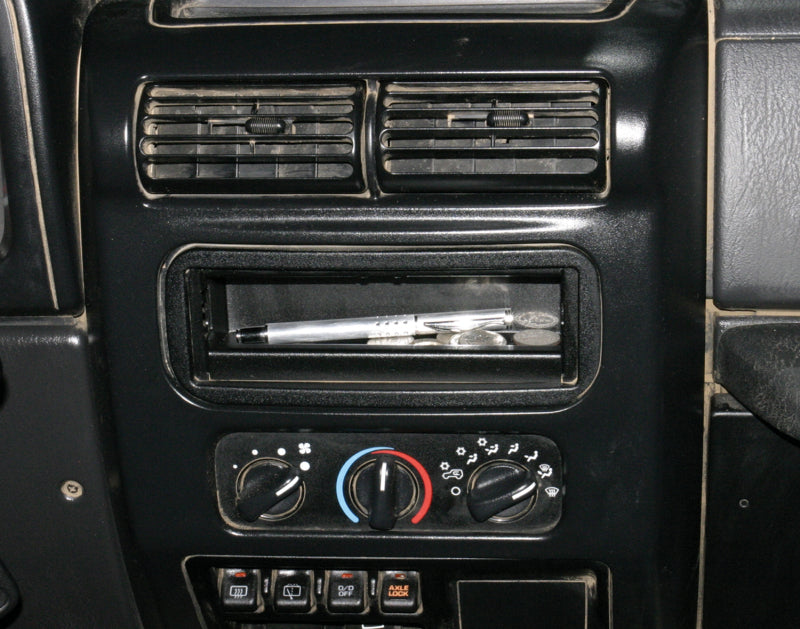 Tuffy Products Tuffy Stereo Dash Cutout Tray Black - 150-01