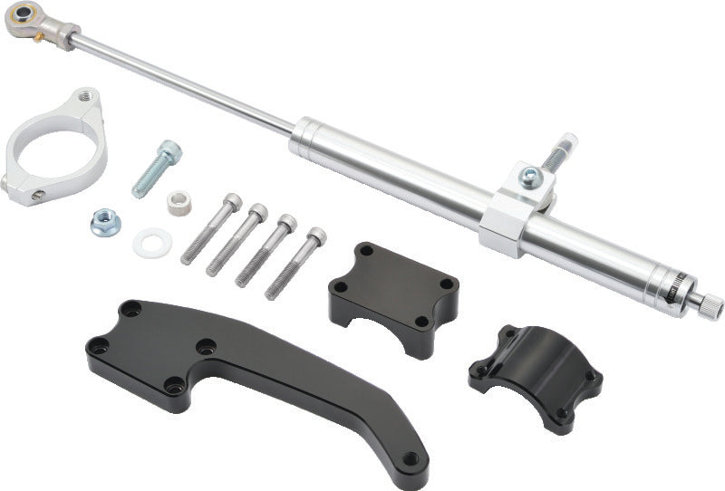 TwinPower Twin Power 17-Up FLH FLT Models Satin Finish Steering Damper Kit - 601807