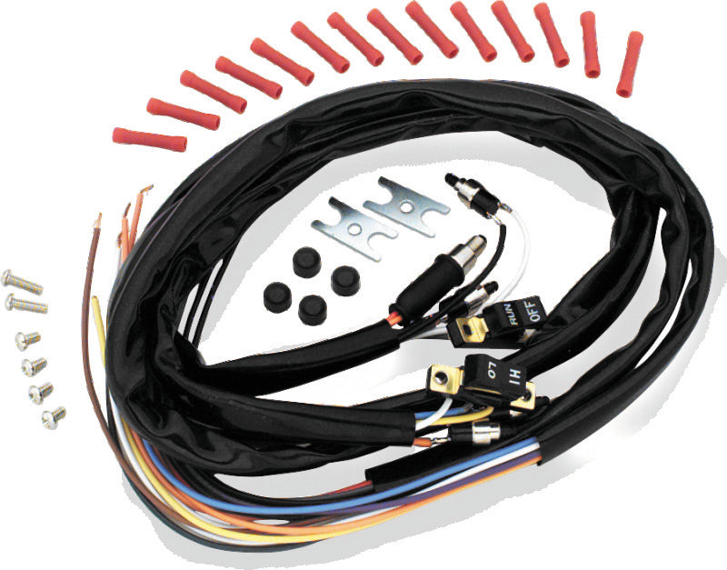 TwinPower Twin Power 1973-1981 Big Twin and XL Black Handlebar Bar Switches With Wires - 601625