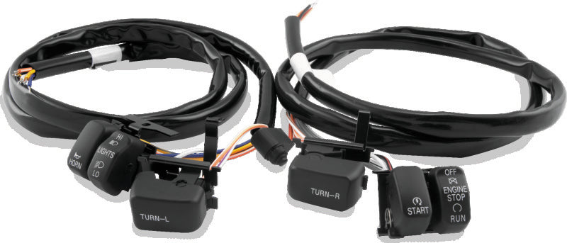 TwinPower Twin Power 1996-2006 Big Twin and XL Black Handlebar Switch Kit - 482653