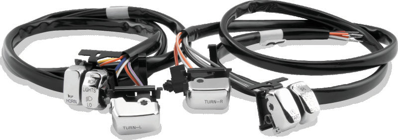 TwinPower Twin Power 1996-2006 Big Twin and XL Chrome Handlebar Switch Kit - 482654