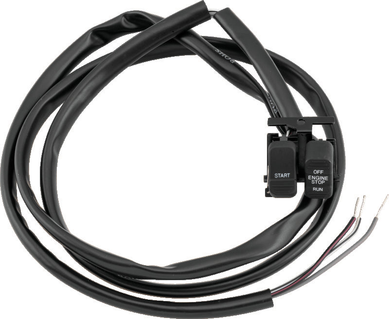 TwinPower Twin Power 1996-2013 Big Twin XL V-Rod Black Engine Start Stop Switch Replaces H-D 71589-96 71684-06A - 601691