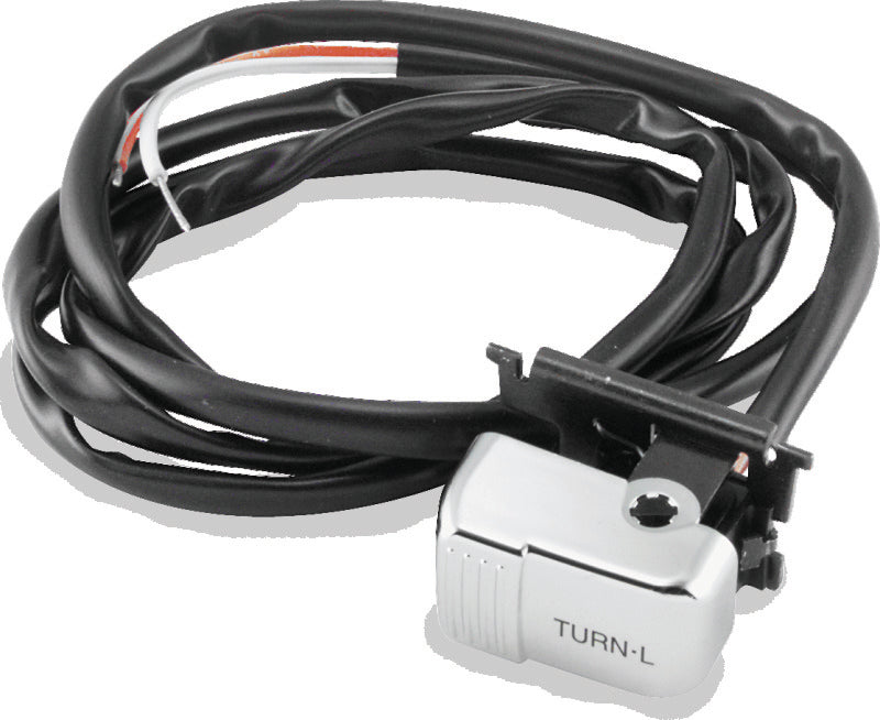 TwinPower Twin Power 1996-2013 Big Twin XL V-Rod Chrome Left Turn Signal Switch Replaces H-D 71598-96 71685-06A - 601694
