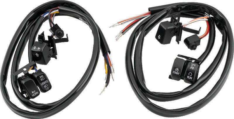 TwinPower Twin Power 2007-2010 Big Twin and XL Black Handlebar Switch Kit Does Not Include Audio or Cruise - 482690