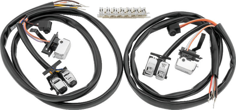 TwinPower Twin Power 2007-2010 FLH FLT FXST FLST FXD XL Chrome Handlebar Switch Kit - 482691