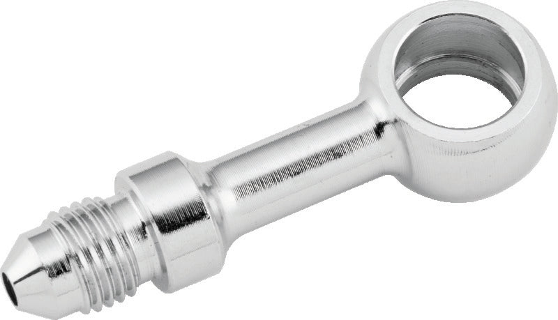 TwinPower Twin Power Stainless Brake Fitting 7/16 Inch X AN3 Straight Banjo Adaptor - 035960