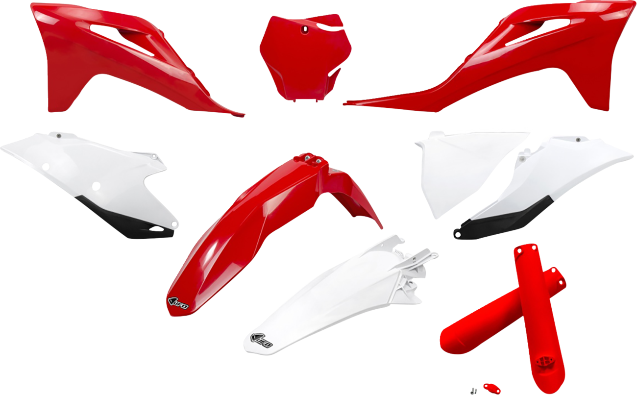 UFO Replacement Plastic Kit For Gas Gas - Replacement Body Kit / '21-'22 OEM Red/White/Black / Gas Gas / EX '21-'23 1403-4309