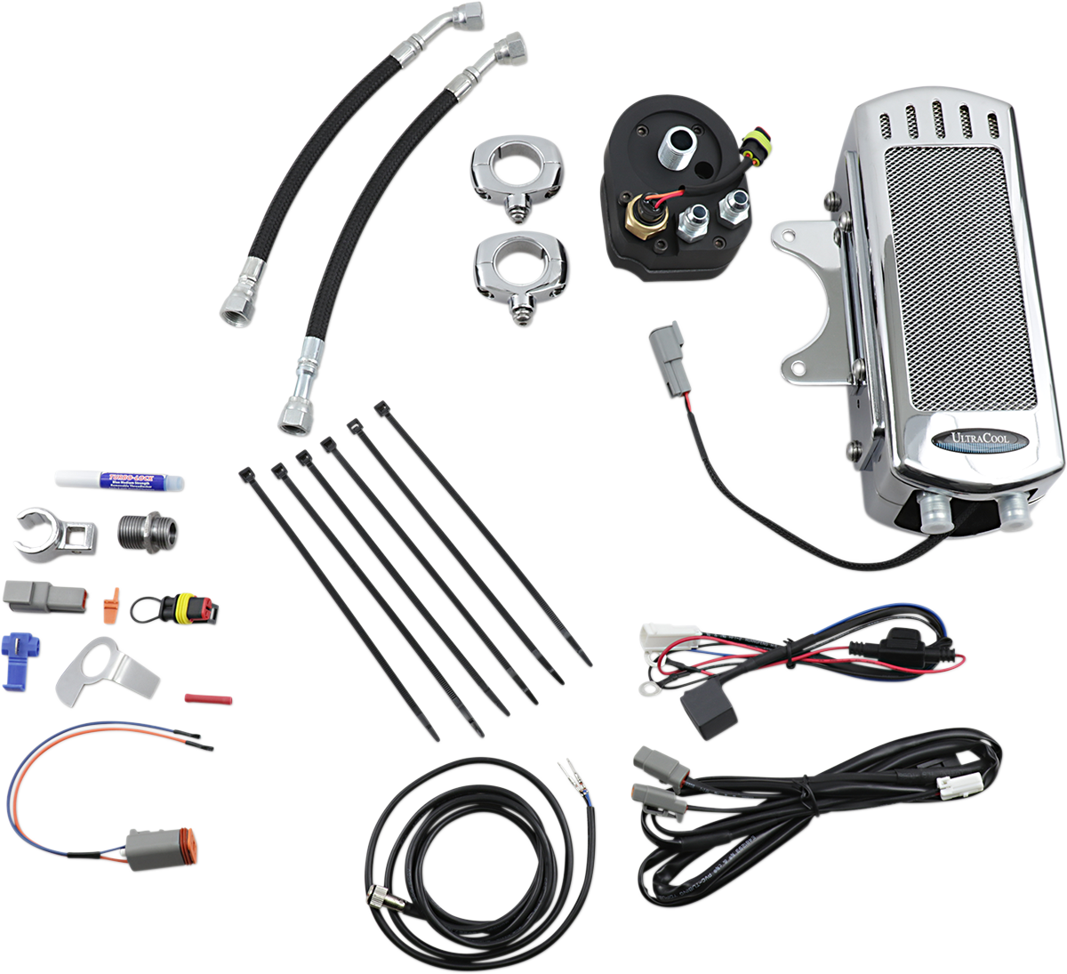 ULTRACOOL Side Mount Oil Cooler with Fan Kit