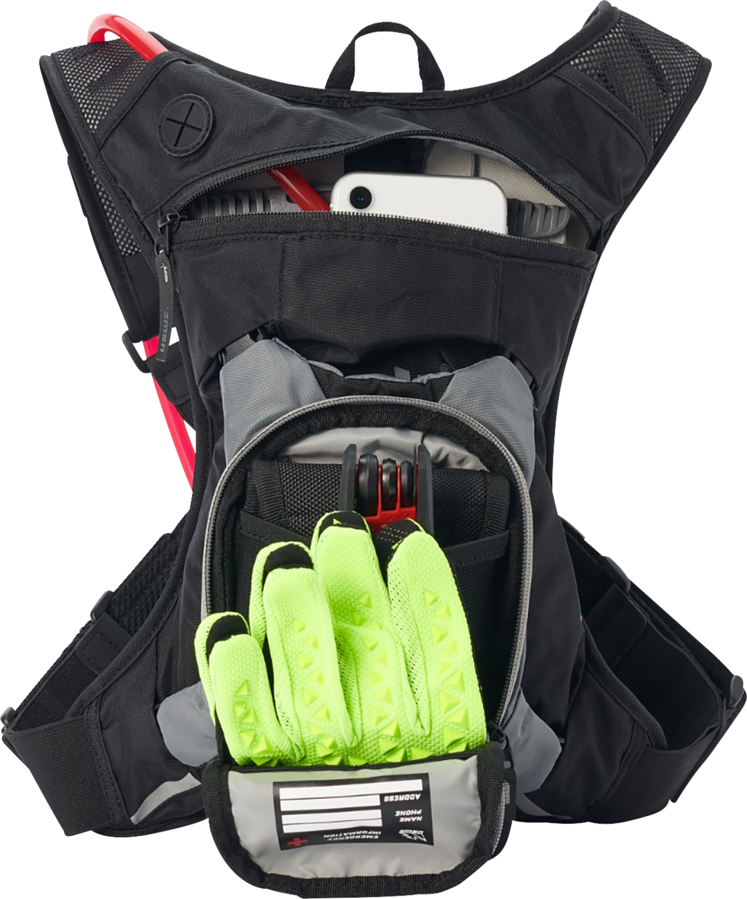 USWE Moto Hydro 3L Hydration Pack - Moto Hydration Pack / 3L / Carbon Black/Gray 3519-0106