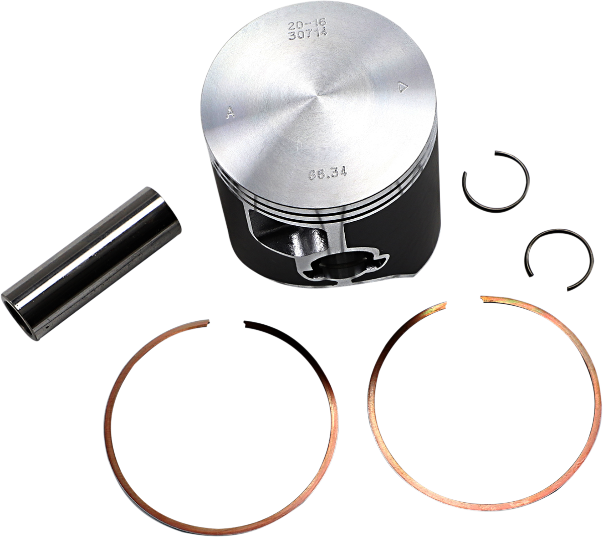 VERTEX Piston Kit Cast Replica for 2 Stroke - Piston Kit / 66.34 mm / Gas Gas | Husaberg | Husqvarna | KTM 0910-2066