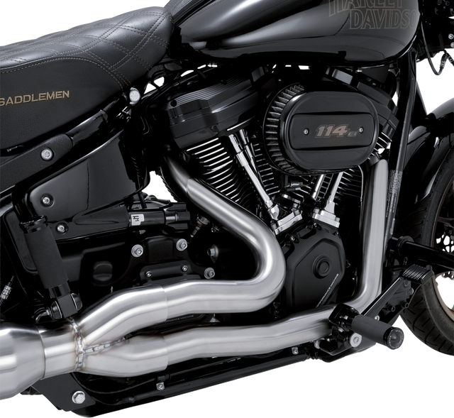 Vance & Hines 2-into-1 Gaslighter Exhaust System - Brushed / M8 Softail 1800-2853