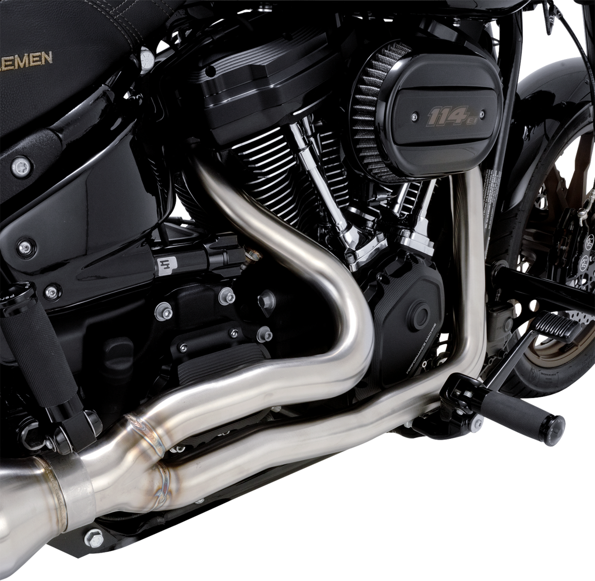 Vance & Hines 2-into-1 Gaslighter Exhaust System - Brushed / M8 Softail 1800-2854