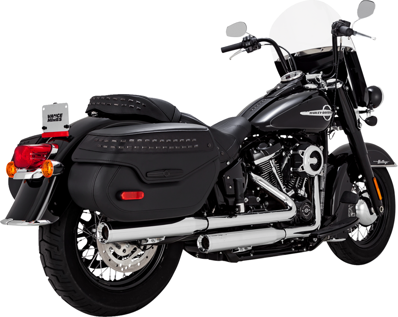 Vance & Hines Eliminator 300 Slip-On Mufflers - Chrome 1801-1516