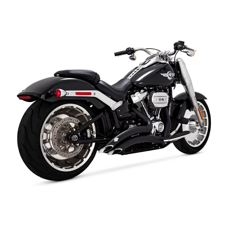 Vance and Hines Vance & Hines 2025-2026 Harley Davidson Gen 2 M8 Wide Tire Softail Big Radius Exhaust System - Black - 46380