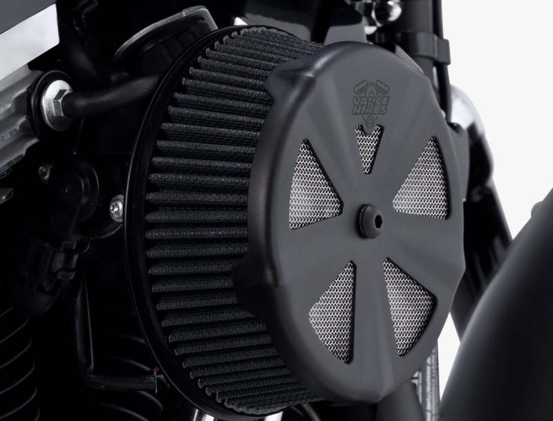 Vance and Hines Vance & Hines Black Skullcap Crown Intake Cover - 71019