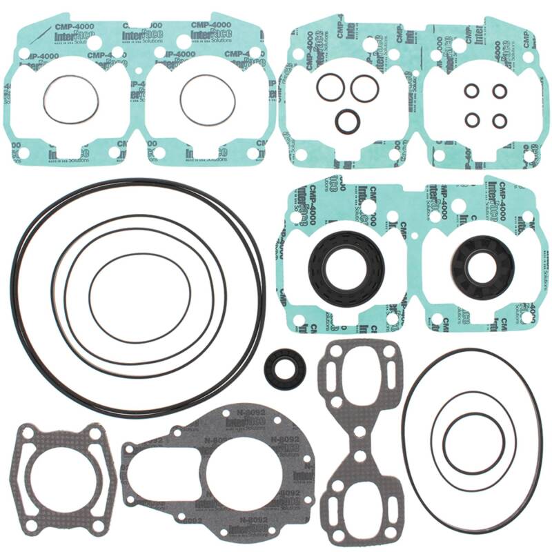 Vertex Pistons 2005 3D RFI 800cc/1999-2001 GSX RFI 800cc Complete Gasket Kit w/ Seals - 611209
