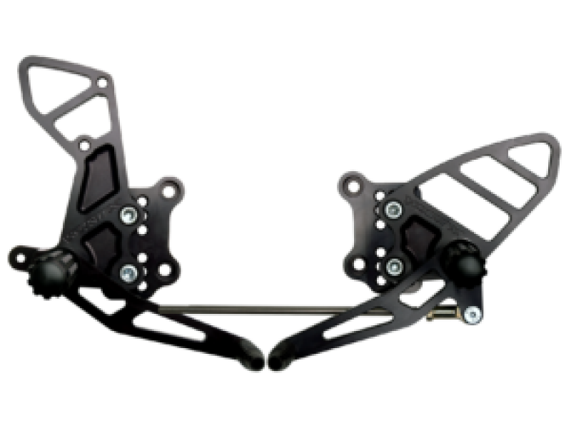 Vortex Racing 2001-2004 Suzuki GSX-R1000,2001-2005 GSX-R600,2000-2005 GSX-R750 Rear Set- Black - RS503K