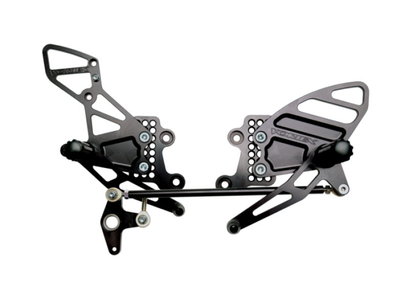 Vortex Racing 2004-2007 Honda CBR1000RR,2003-2006 CBR6100 RR Adjustable Rearsets- Black - RS205K