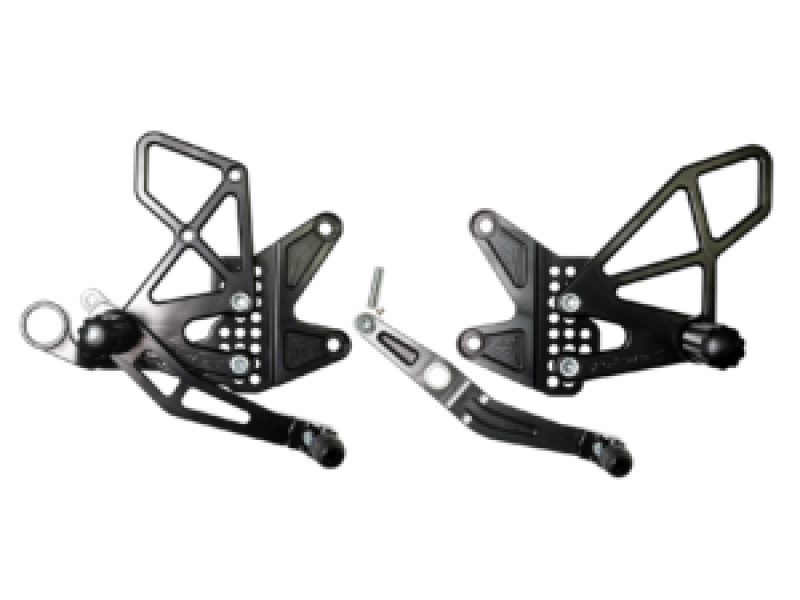 Vortex Racing 2006-2016 Yamaha YZF-R6 Rear Set- Black - RS616K