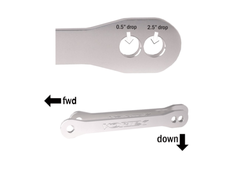 Vortex Racing 2007-2012 Kawasaki ZX600 Ninja ZX-6R,2013-2024 ZX636 ZX-6R Lowering Link Kit- Silver - LL479