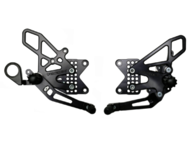 Vortex Racing 2009-2014 BMW S1000RR,-14 S1000XR Adjustable Rearsets- Black - RS188K