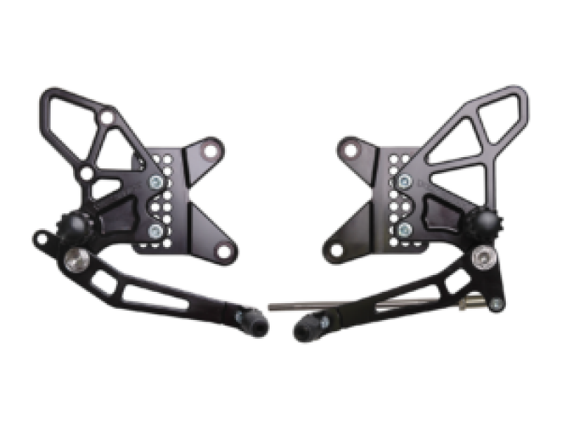 Vortex Racing 2013-2018 Kawasaki ZX636 Ninja ZX-6R Rear Set- Black - RS416K