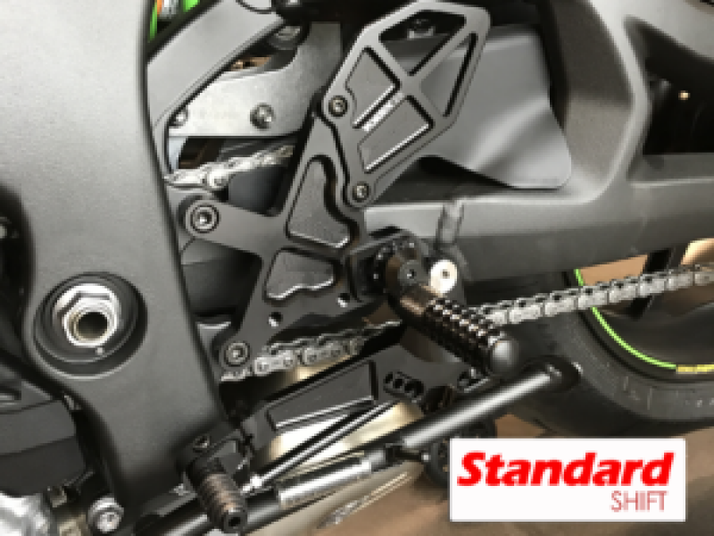 Vortex Racing 2016-2020 Kawasaki ZX-10R Ninja ZX1000,2017-2020 ZX-10RR Ninja ZX1000 Rear Set- Black - RS403K