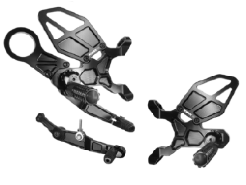 Vortex Racing 2021-2022 BMW M1000RR,2020-2024 BMW S1000RR Rear Set- Black - RS186K