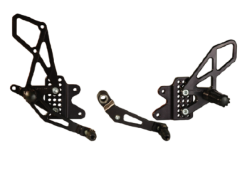 Vortex Racing 6-10 Suzuki GSX-R600, GSX-R750 Rear Set- Black - RS553K