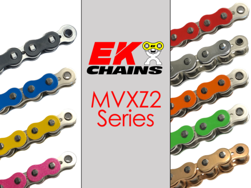 Vortex Racing EK 525 MVXZ2 Rivet Master 120 Links- Natural - 525MVXZ2-120