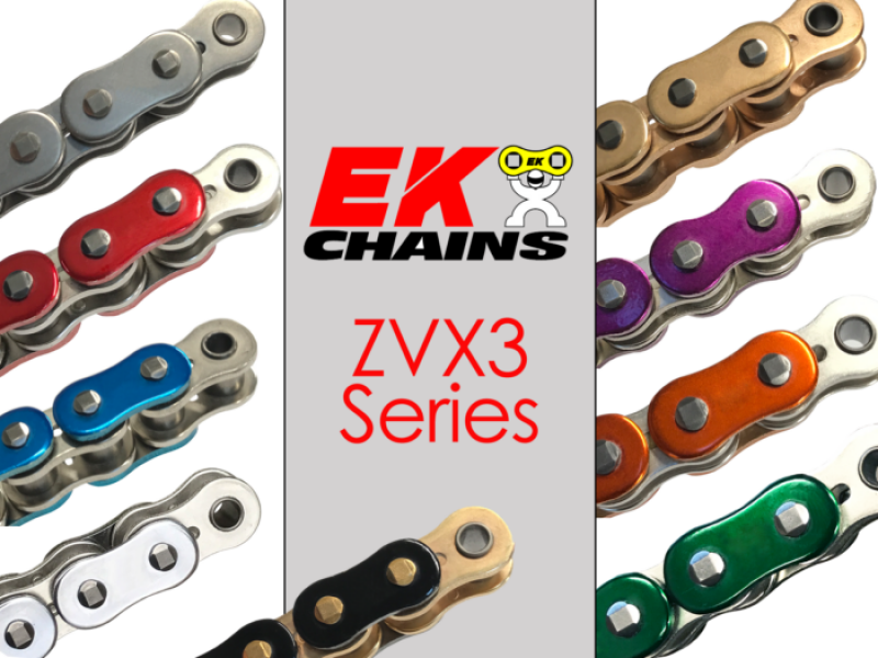 Vortex Racing EK 530 ZVX3 Rivet Master Link- Metallic Purple - 530ZVX3-MLJ/AP