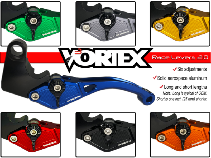 Vortex Racing H-L220 HL17 Clutch Lever Long- Red - LVC623R