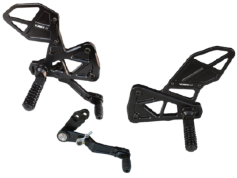 Vortex Racing Rearsets Replacement Rear- Black - RS591K