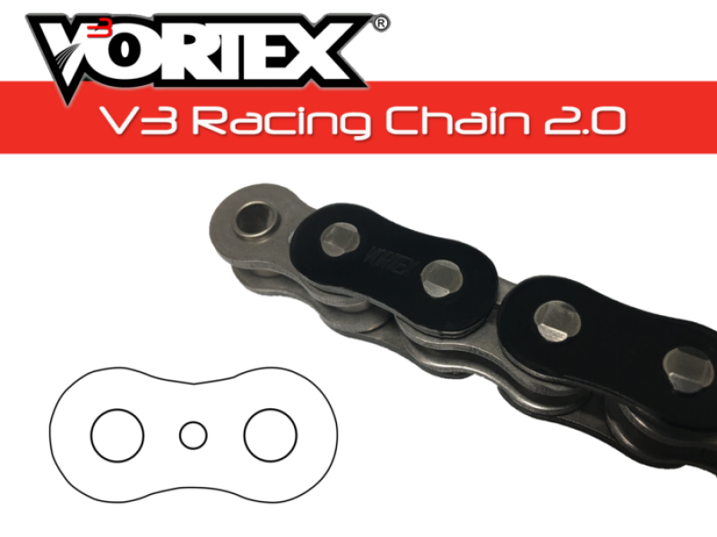 Vortex Racing V3 2.0 Chain 530SX3-112- Black
