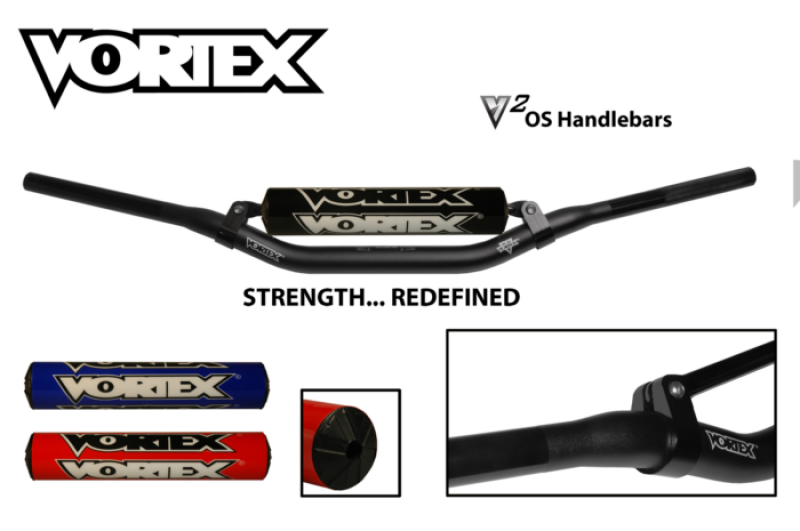 Vortex Racing V3 Handlebar Oversize Crossbar Pad- Black - HB105K