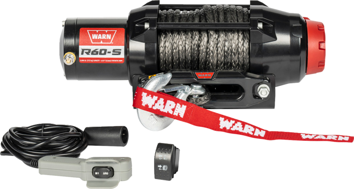 WARN R60 Winch - R60-S Winch / Synthetic Rope / 50' 4505-1207