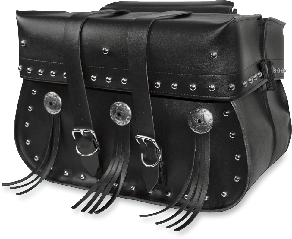 WILLIE & MAX LUGGAGE American Classic Saddlebags - American Classic Saddlebag / Adjustable / Black 3501-0137