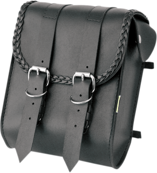 WILLIE & MAX LUGGAGE Braided Sissy Bar Bag - Sissy Bar Bag / Braided / Black 3503-0038
